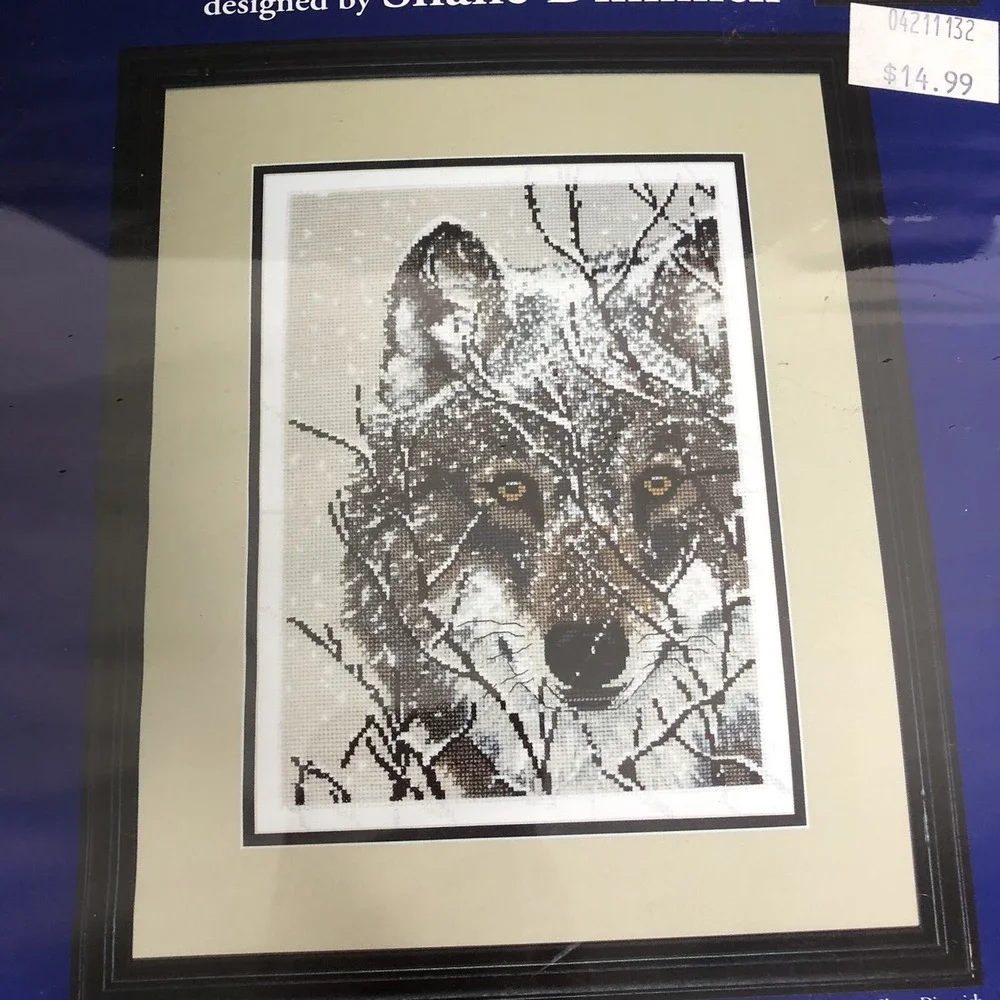 Candamar Designs Winter Wolf Counted Cross Stitch Kit 51038 by Shane Dimmick NEW